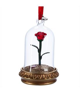 Enchanted Rose Light-Up Sketchbook Ornament - Beauty and the Beast