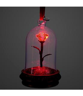 Enchanted Rose Light-Up Sketchbook Ornament - Beauty and the Beast